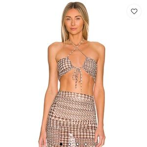 Kelly Maxi Skirt in Brown Hound
& Kelly Top in Brown H. This outfit is sold out